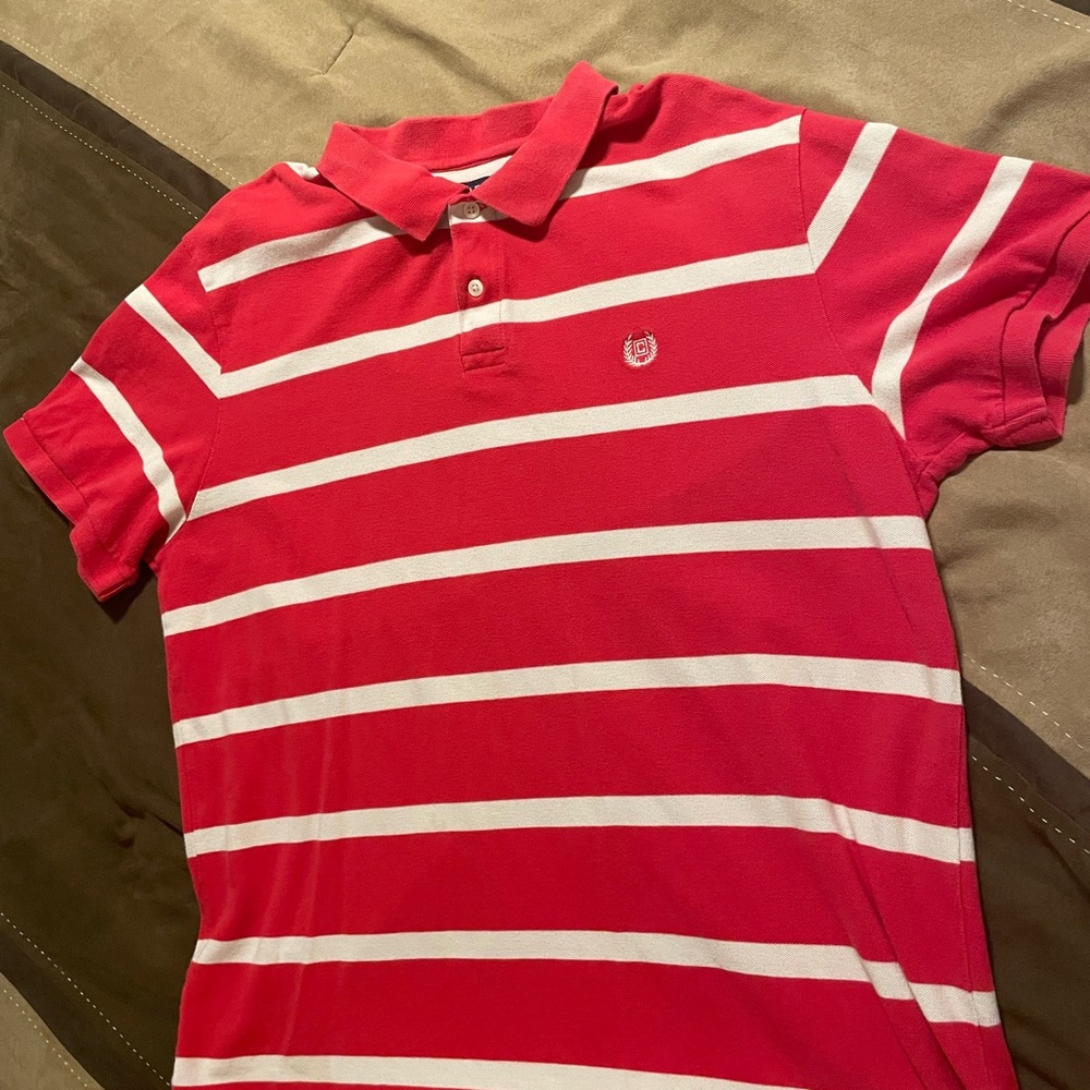 Pink/White Chaps button collared shirt